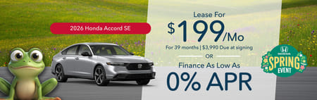 2026 Honda Accord Lease Special
