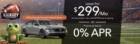 Lease 2026 Honda Accord Hybrid Sport $299