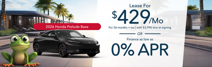 Lease 2026 Honda Prelude Base $429