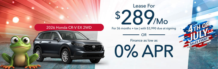 Lease 2026 Honda CR-V EX $289