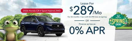 Lease 2026 Honda CR-V Hybrid Sport $289