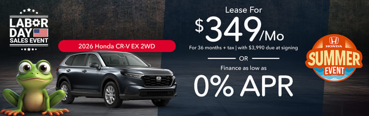 Lease 2026 Honda CR-V EX $349
