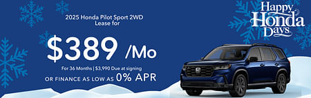 Honda Pilot Lease Offer