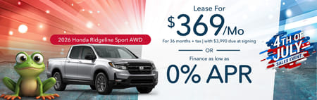 Lease 2026 Honda Ridgeline Sport $369