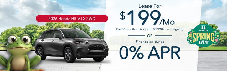Lease 2026 Honda HR-V LX $199