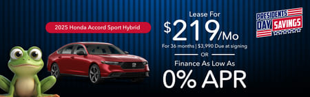 Especial de arrendamiento del Honda Accord Híbrido