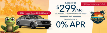 New 2026 Honda Accord Hybrid Sport Finance Special