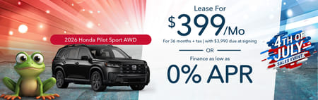 Lease 2026 Honda Pilot Sport $399