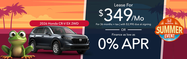 Lease 2026 Honda CR-V EX $349