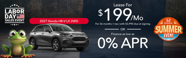 Lease 2026 Honda HR-V LX $199
