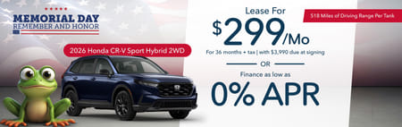 Lease 2026 Honda CR-V Hybrid Sport $299