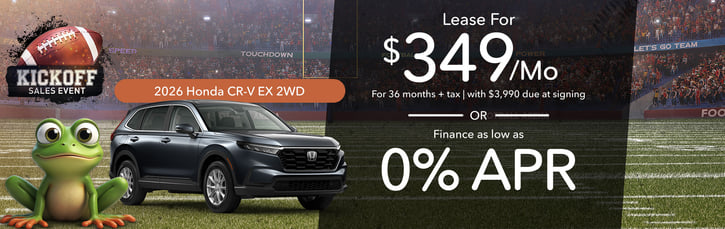 Lease 2026 Honda CR-V EX $349