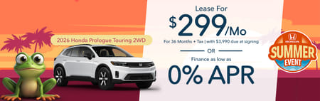 New 2026 Honda Prologue Touring Finance Special