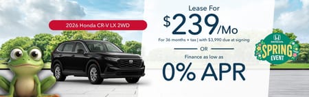 Lease 2026 Honda CR-V LX $239