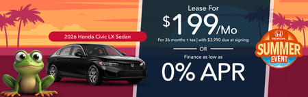 Especial de Finanzas de 2026 Honda Civic Sedan LX