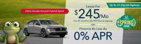 Honda Accord Hybrid Lease Special