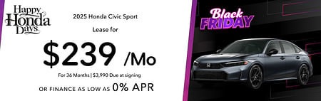 2025 Civic Sport Lease Loyalty