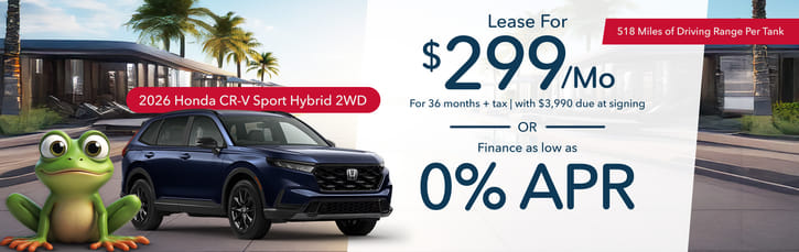 Lease 2026 Honda CR-V Hybrid Sport $299