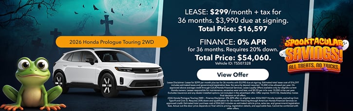 Lease 2026 Honda Prologue Touring $299