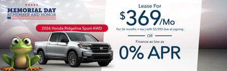 Lease 2026 Honda Ridgeline Sport $369