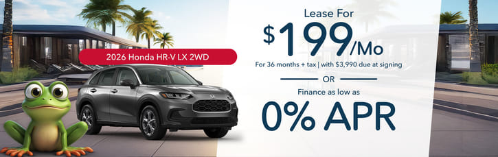 Lease 2026 Honda HR-V LX $199