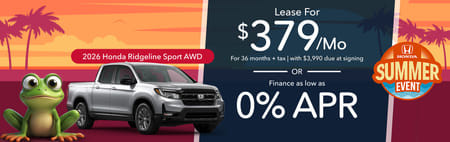 Lease 2026 Honda Ridgeline Sport $379