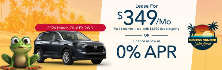 Lease 2026 Honda CR-V EX $349