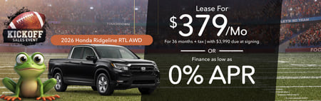 Lease 2026 Honda Ridgeline RTL $379