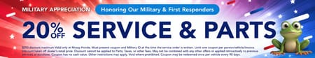 20% Off Service & Parts