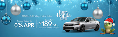 2026 Honda Civic Sport Hybrid Sedan Lease Offer