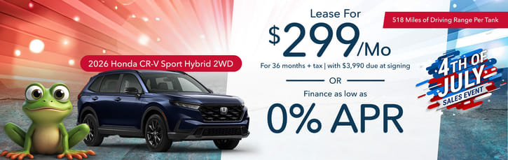 Lease 2026 Honda CR-V Hybrid Sport $299