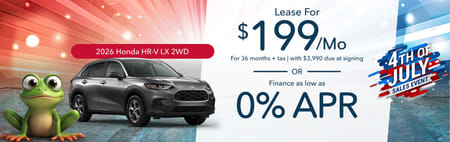 Lease 2026 Honda HR-V LX $199