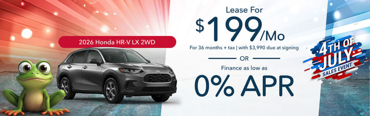 Lease 2026 Honda HR-V LX $199