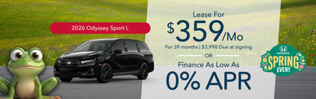 Lease Special 2026 Odyssey 