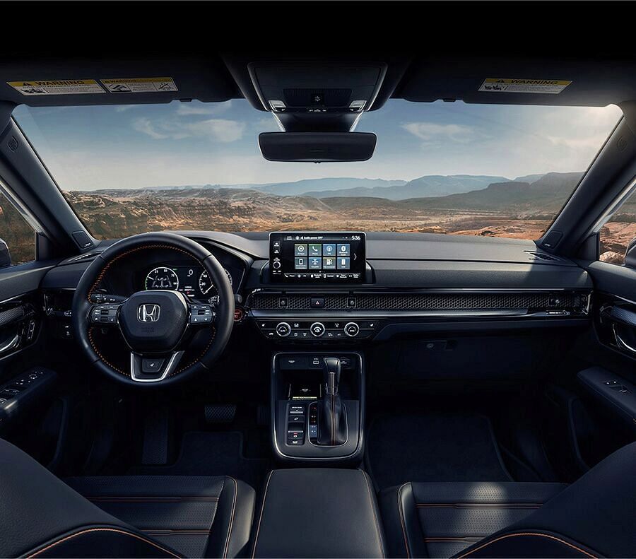 Front dashboard of 2024 Honda CR-V Hybrid interior.