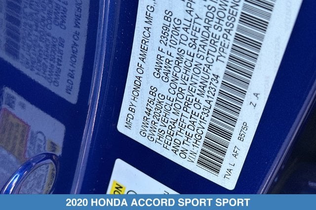 2020 Honda Accord Sport - Photo 30