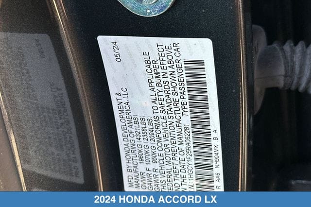 2024 Honda Accord LX - Photo 31
