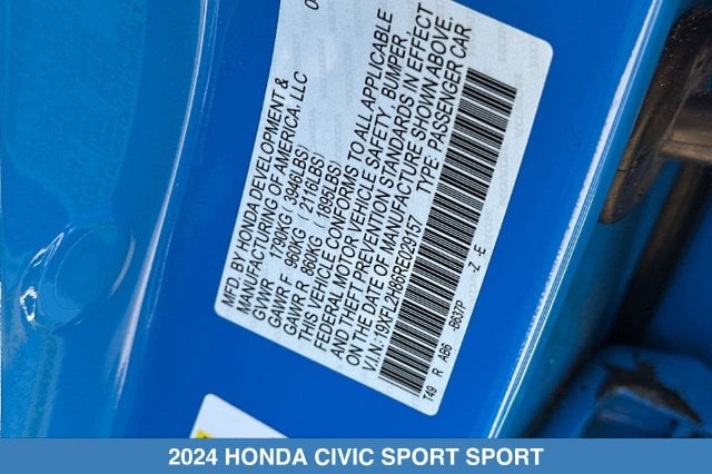 2024 Honda Civic Hatchback Sport - Photo 30