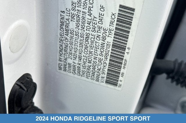 2024 Honda Ridgeline Sport - Photo 30