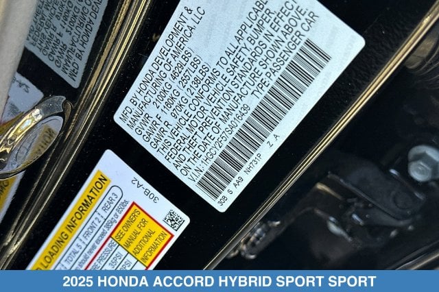 2025 Honda Accord Hybrid Sport - Photo 30