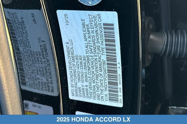2025 Honda Accord LX - Photo 34
