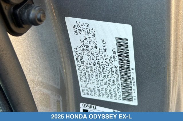 2025 Honda Odyssey EX-L - Photo 33