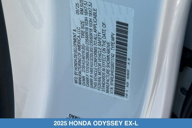 2025 Honda Odyssey EX-L - Photo 32