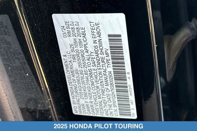 2025 Honda Pilot Touring - Photo 33