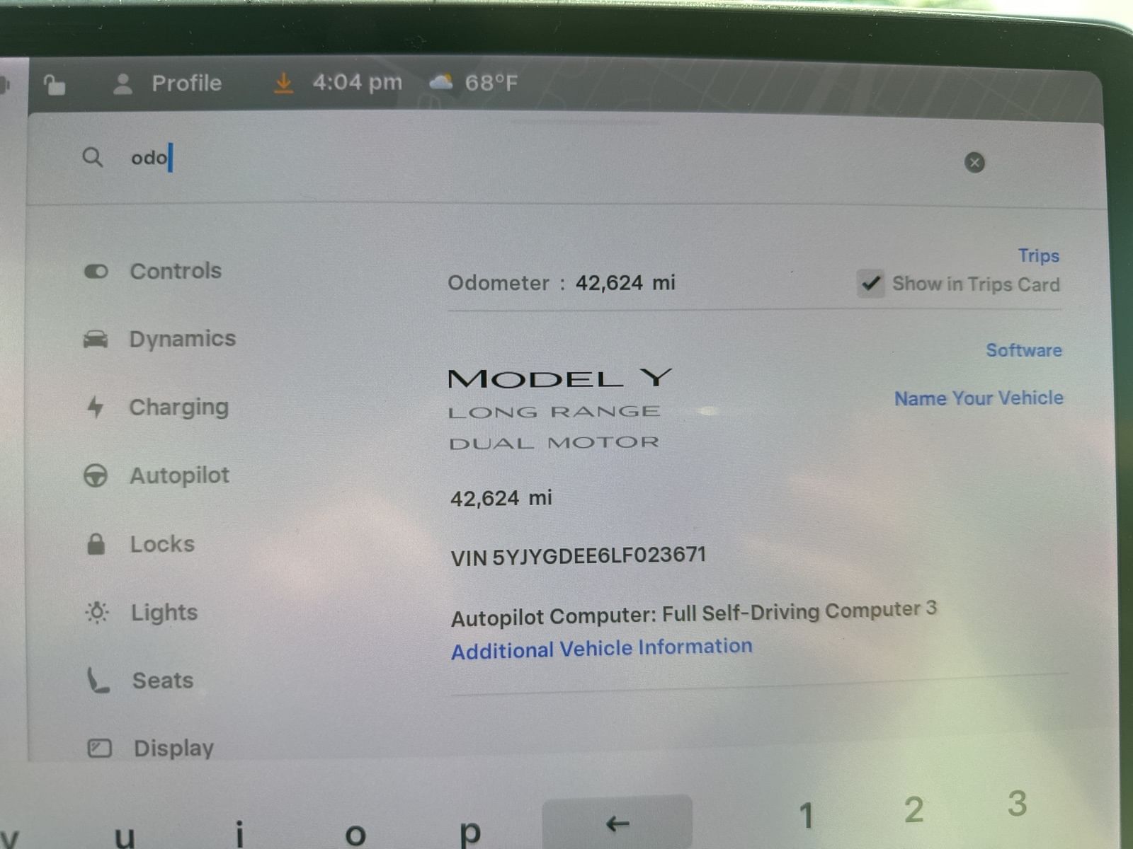 Used 2020 Tesla Model Y Long Range with VIN 5YJYGDEE6LF023671 for sale in Lemon Grove, CA