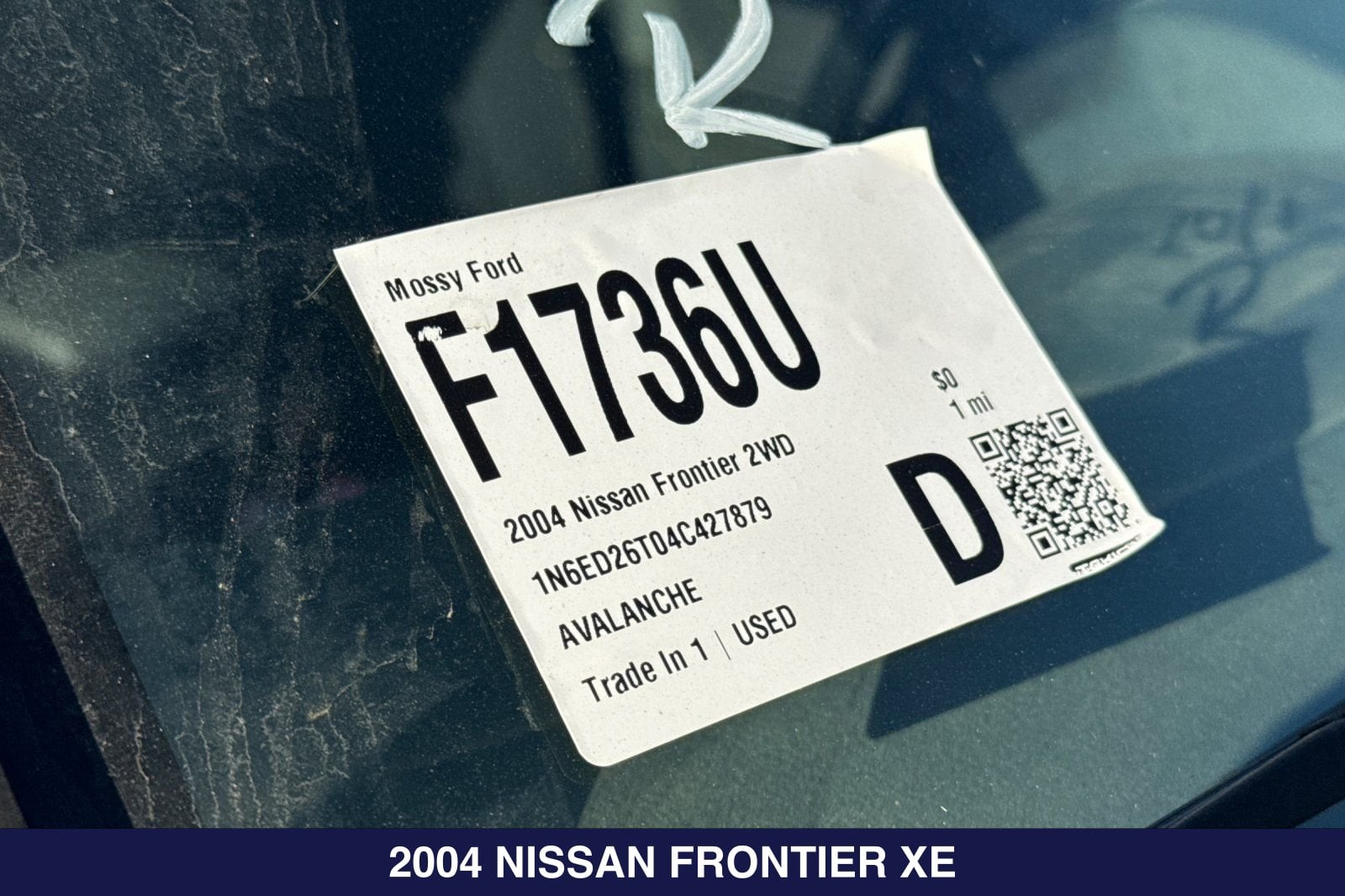 Used 2004 Nissan Frontier XE with VIN 1N6ED26T04C427879 for sale in National City, CA