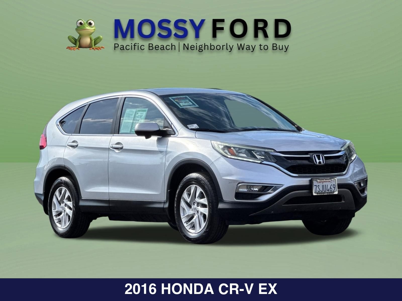 Used 2016 Honda CR-V EX with VIN 2HKRM3H55GH510628 for sale in National City, CA