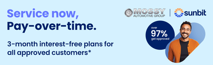 Service now, pay over time sunbit banner