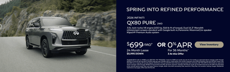 Lease 2026 INFINITI QX80 PURE $699