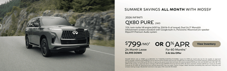 New 2026 INFINITI QX80 PURE Finance Special